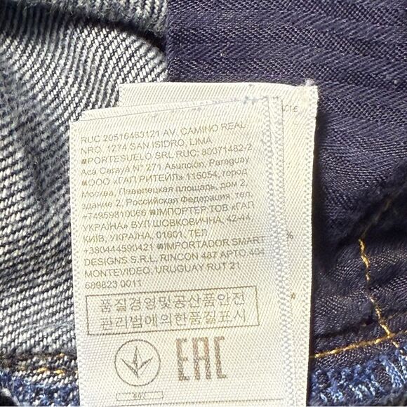 GAP 1969 original wide leg crop dark denim size 33 - Picture 14 of 14